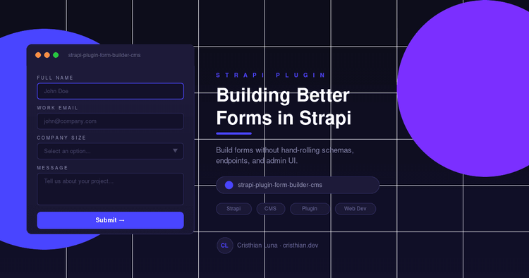 Building Better Forms in Strapi with strapi-plugin-form-builder-cms